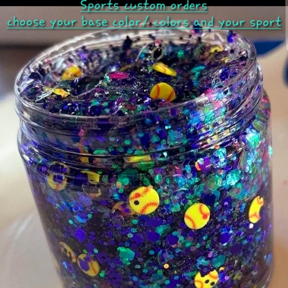 Glitter hair gel